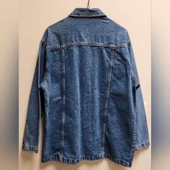 Vintage BILL BLASS Chore Coat Jean Jacket Women's Size Medium - Picture 3 of 10